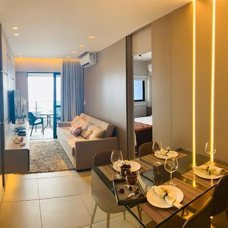 Luxo 1406 - Quarto E Sala Com Varanda Frente Mar Ponta Verde Maceió Kültér fotó