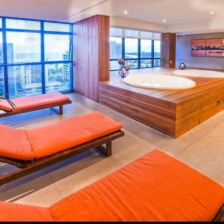 Luxo 1406 - Quarto E Sala Com Varanda Frente Mar Ponta Verde Maceió Kültér fotó