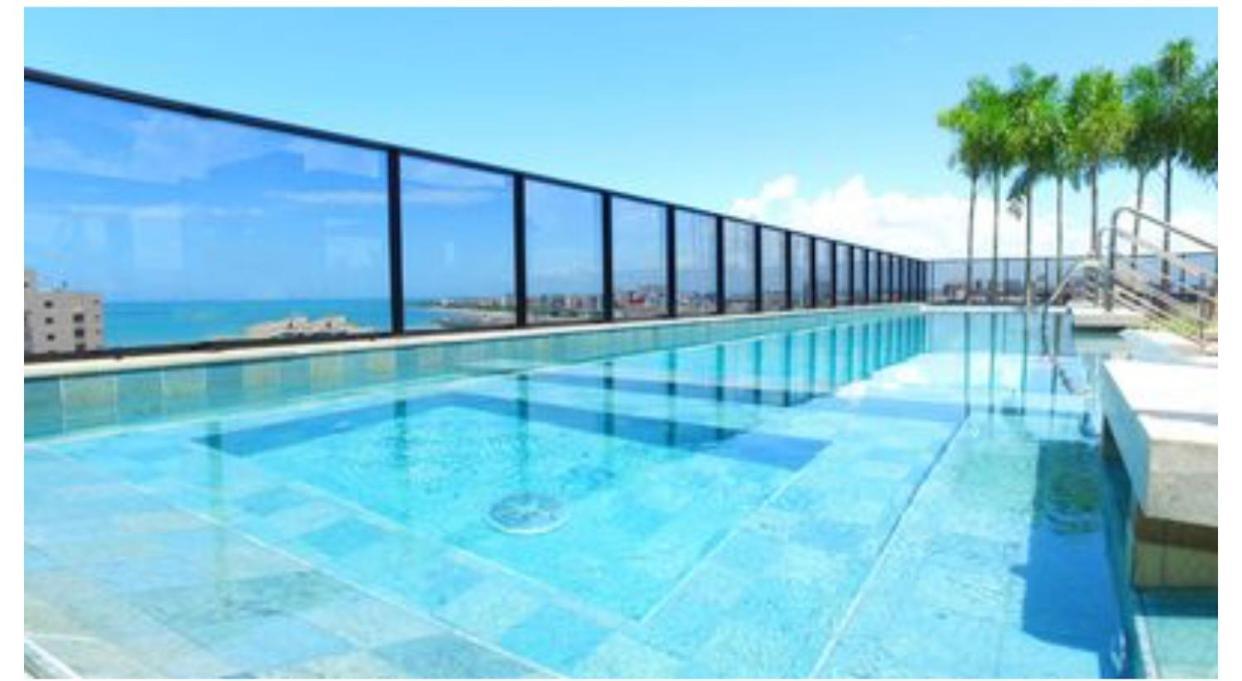 Luxo 1406 - Quarto E Sala Com Varanda Frente Mar Ponta Verde Maceió Kültér fotó