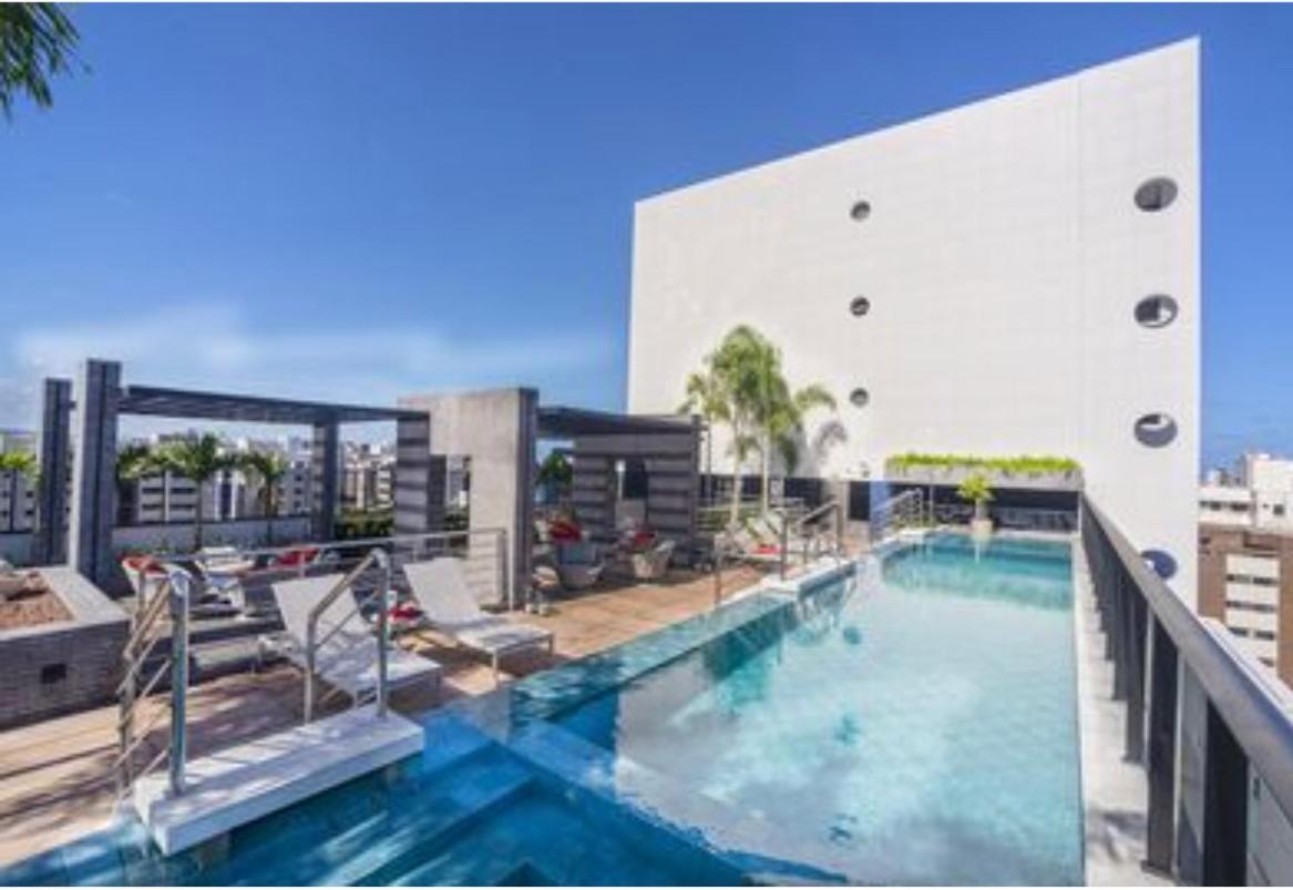 Luxo 1406 - Quarto E Sala Com Varanda Frente Mar Ponta Verde Maceió Kültér fotó