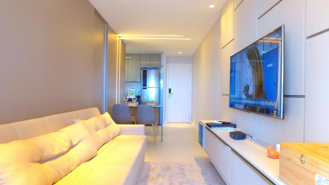 Luxo 1406 - Quarto E Sala Com Varanda Frente Mar Ponta Verde Maceió Kültér fotó