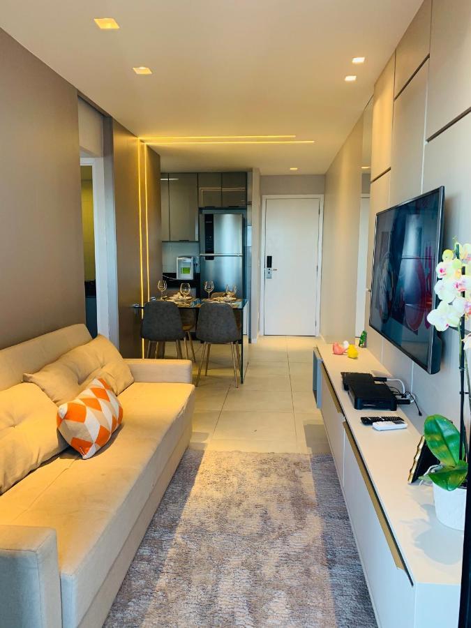 Luxo 1406 - Quarto E Sala Com Varanda Frente Mar Ponta Verde Maceió Kültér fotó