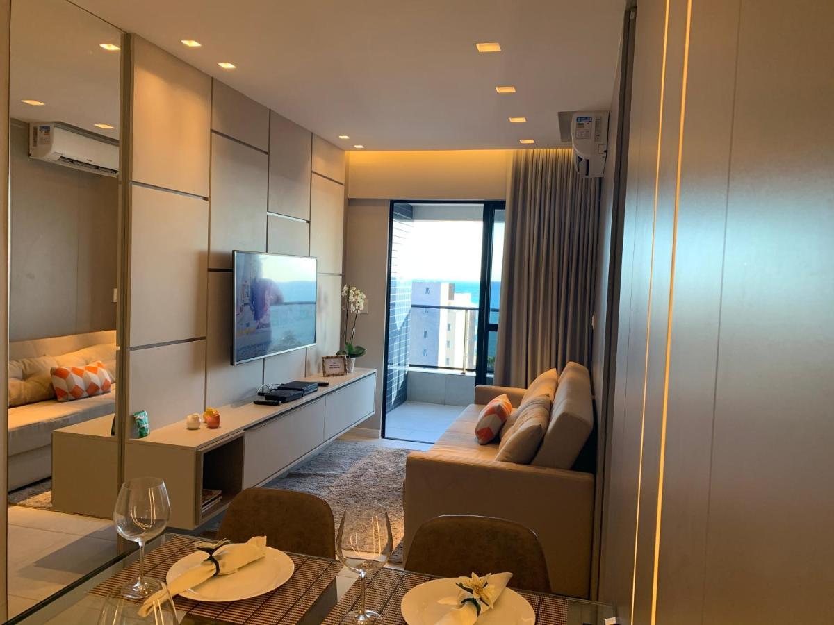 Luxo 1406 - Quarto E Sala Com Varanda Frente Mar Ponta Verde Maceió Kültér fotó