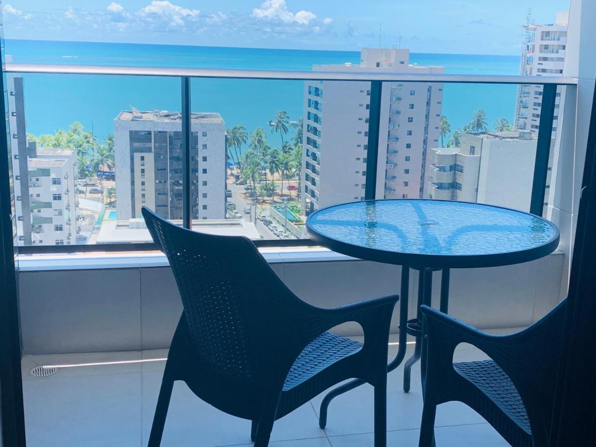 Luxo 1406 - Quarto E Sala Com Varanda Frente Mar Ponta Verde Maceió Kültér fotó