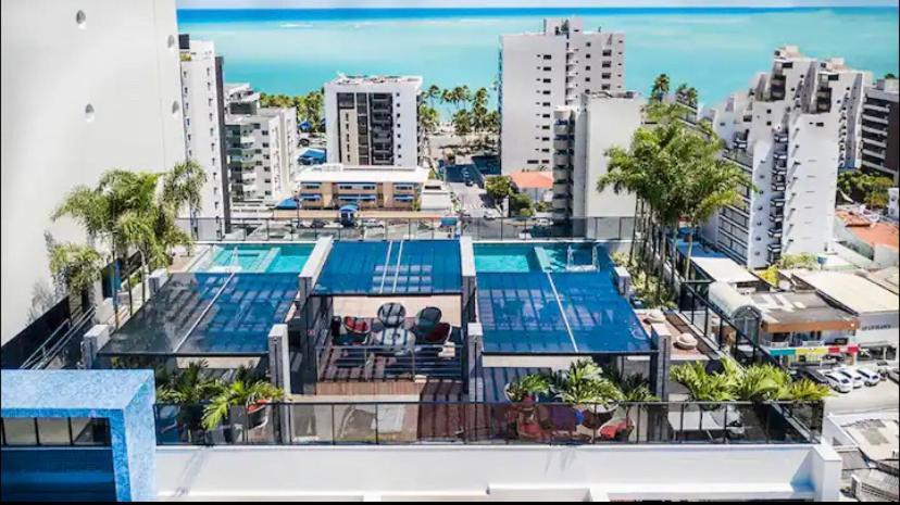 Luxo 1406 - Quarto E Sala Com Varanda Frente Mar Ponta Verde Maceió Kültér fotó